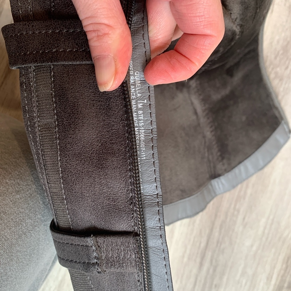 BareTraps Dark Gray Over the Knee Boots - Picture 2 of 16